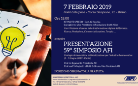RIVOLUZIONE DIGITALE DEL FARMACO E PRESENTAZIONE 59° SIMPOSIO AFI