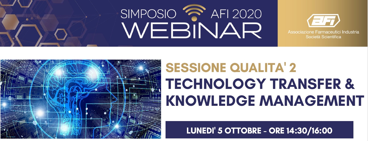 SIMPOSIO AFI DIGITAL – SESSIONE QUALITA’ 2 – TECHNOLOGY TRANSFER AND KNOWLEDGE MANAGEMENT – PARTE 2