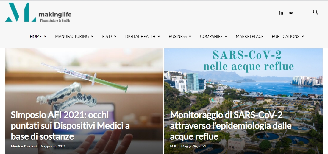 ARTICOLO – MAKING LIFE – SIMPOSIO AFI 2021: OCCHI PUNTATI SUI DISPOSITIVI MEDICI A BASE DI SOSTANZE