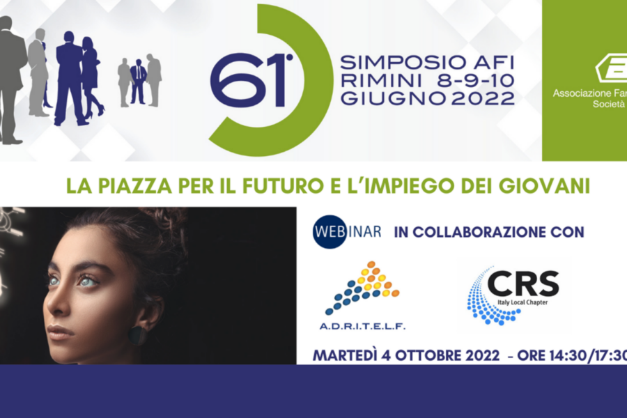 61° SIMPOSIO AFI – WEBINAR – LA PIAZZA PER IL FUTURO E L’IMPIEGO DEI GIOVANI