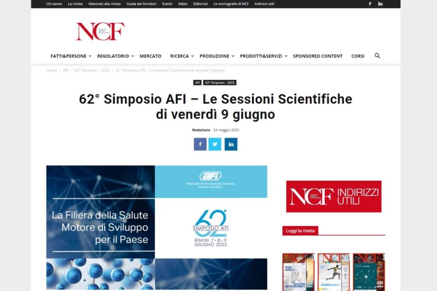 NCF – Le Sessioni Scientifiche della terza giornata