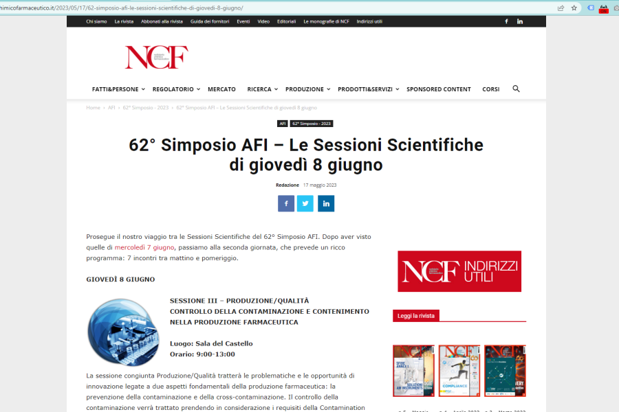 NCF – Le Sessioni Scientifiche della seconda giornata