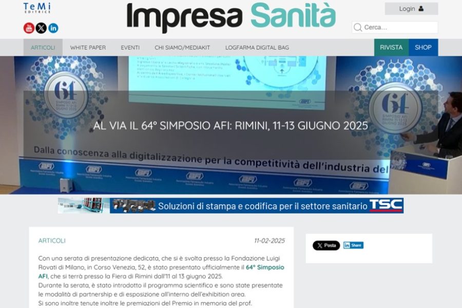 IMPRESA SANITÁ – ARTICOLO