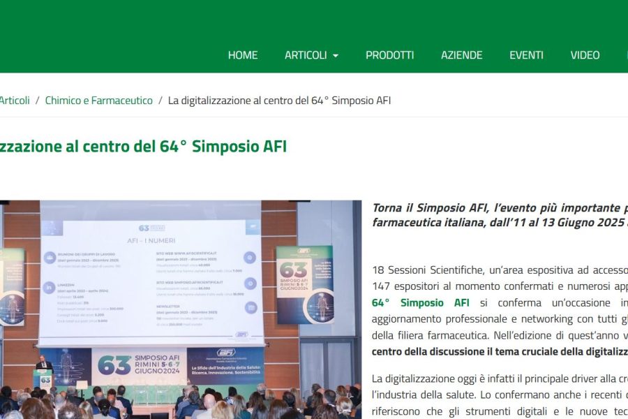 INDUSTRY CHEMISTRY – ARTICOLO