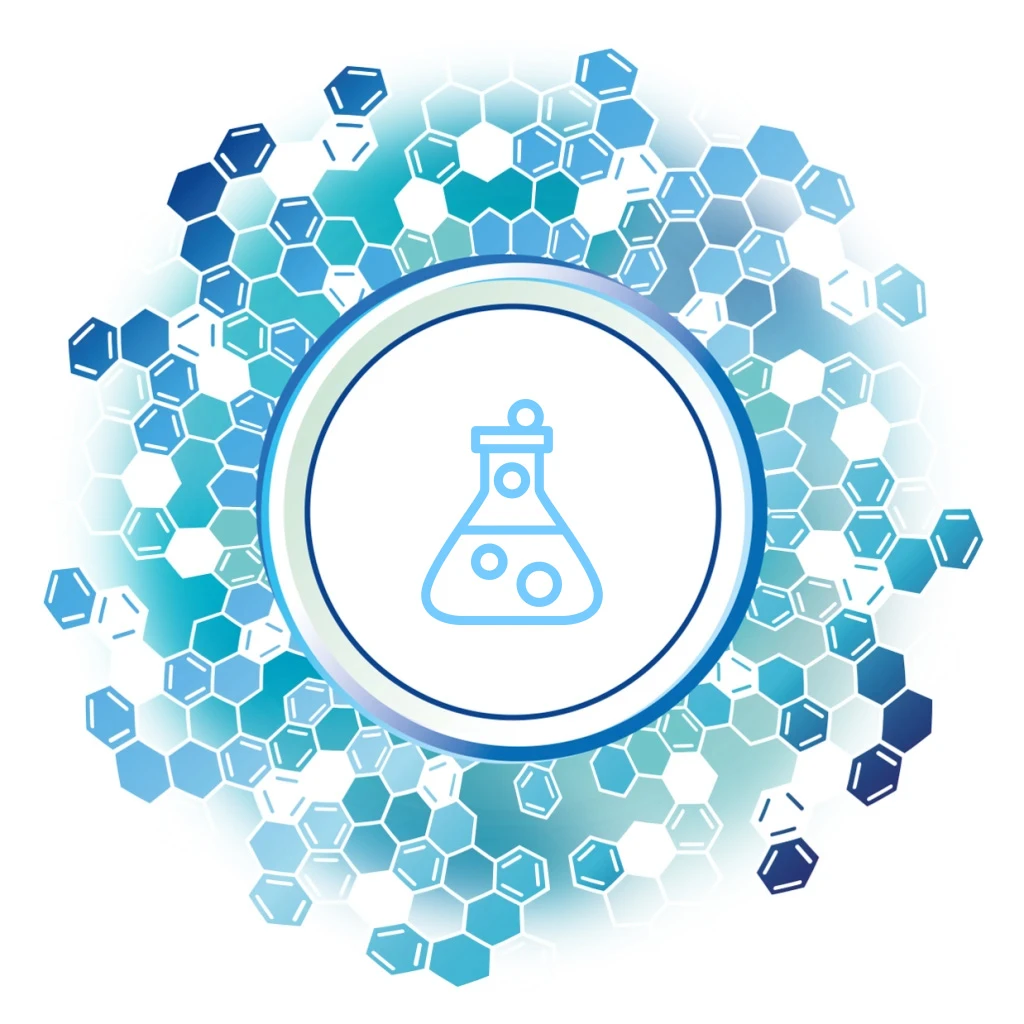 Icona “Laboratori” del Simposio AFI con un alambicco chimico.