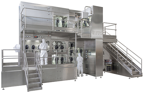 High containment isolator for micronization